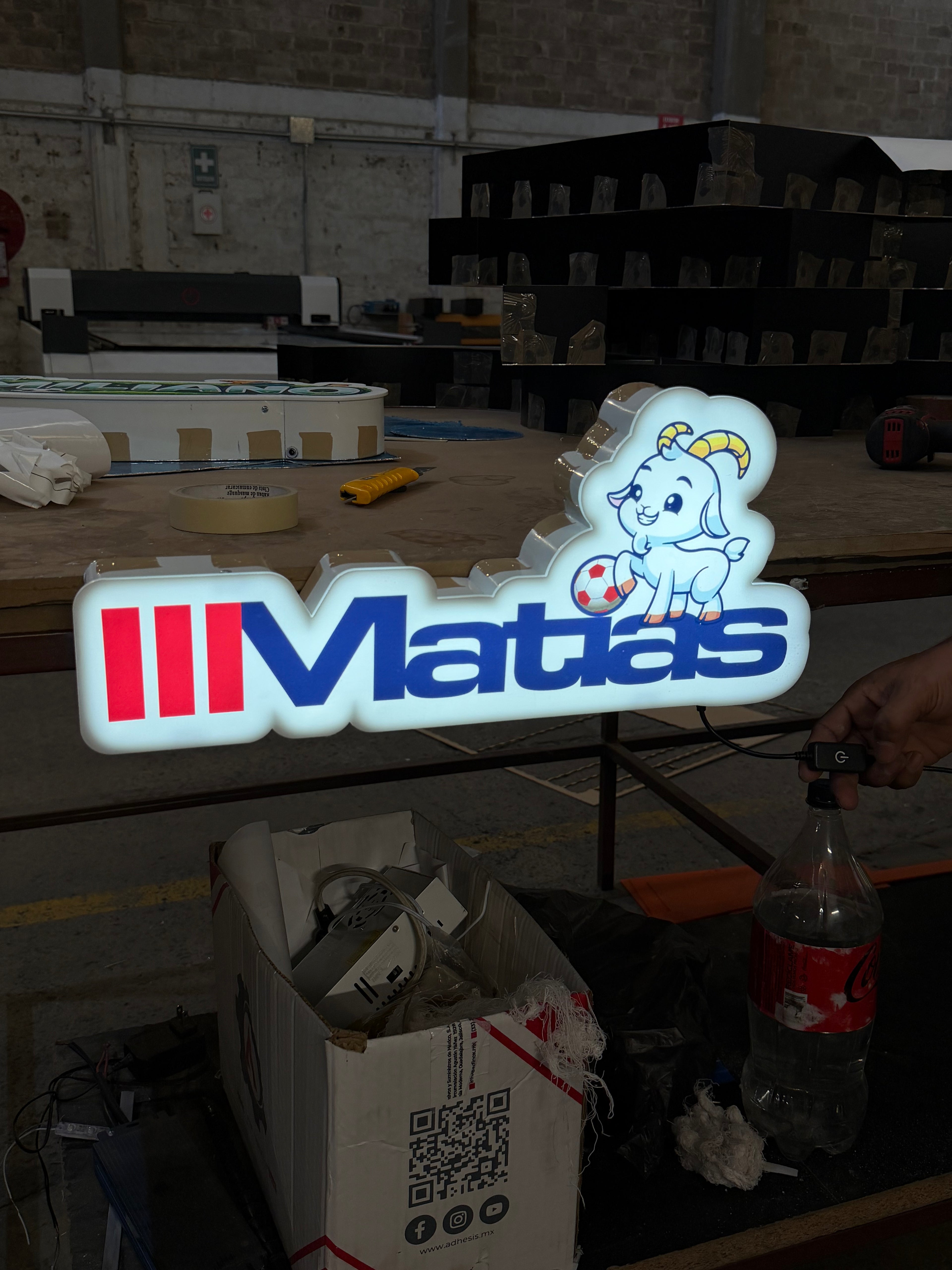Lámpara LED Personalizada con Nombre y Personaje